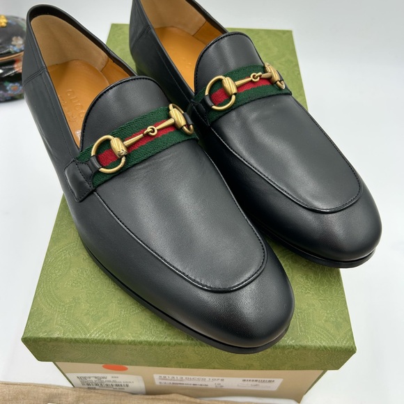 Men's Gucci Jordaan Horsebit loafers size 10 fits 11 US made in Italy - Picture 2 of 8